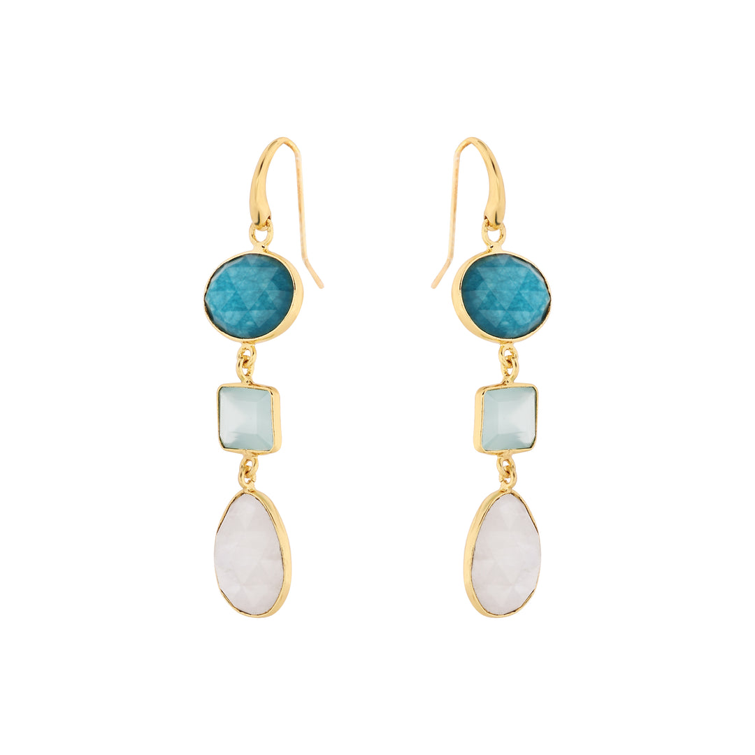 Olympia riipuskorvakorut jalokivillä